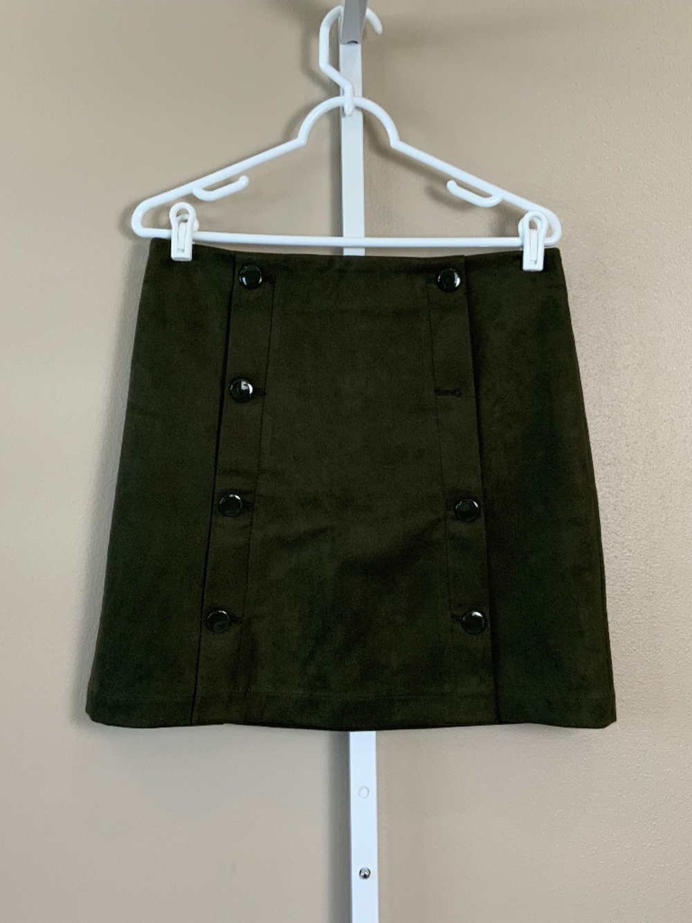 LOFT Faux Suede Sailor Shift Skirt - Picture 3 of 16